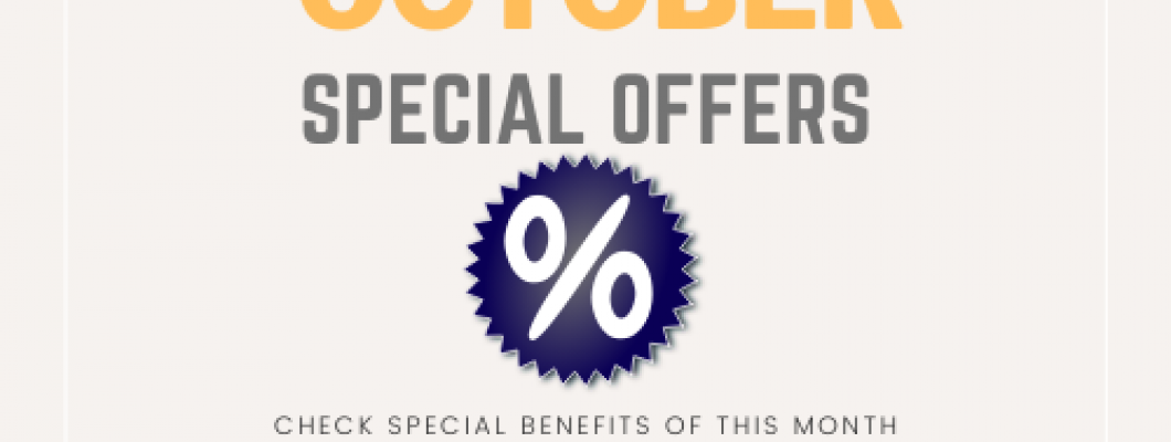 October is month of discounts and benefits