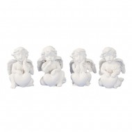 Angel sitting with heart 5,5 cm