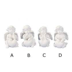 Angel sitting with heart 5,5 cm Angel sitting with heart 5,5 cm