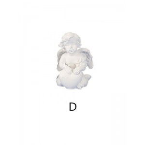 Angel sitting with heart 5,5 cm