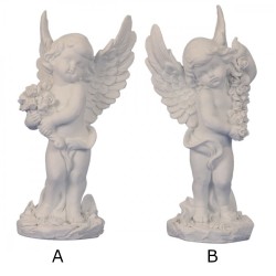 Angel standing with roses 28 cm Angel standing with roses 28 cm