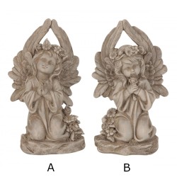 Angel on knees with wings 24 cm