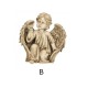 Angel kneeling with bird 26 cm