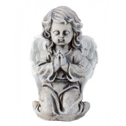 Angel praying with white wings 16 cm