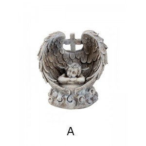 Angel with wings and cross 9,5 cm