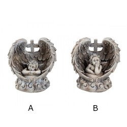 Angel with wings and cross 9,5 cm Angel with wings and cross 9,5 cm