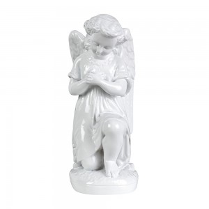 Angel praying 25cm (right oriented) - Marble powder