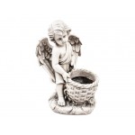 Angel standing with basket 39 cm height Angel standing with basket 39 cm height