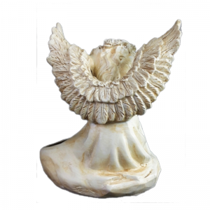 Solar LED angel sitting, with wings 16 cm