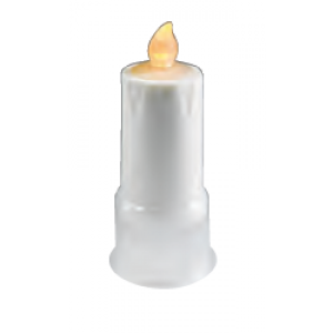 The battery LED candle for the grave light burns like a real flame
