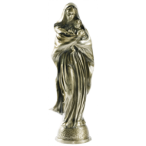 Kipec Device Marije iz medenine 1663 višina 40 cm