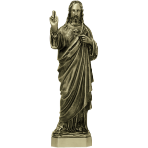 Statue of Jesus Christ Sacred Heart 1570 height 50 cm
