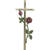 Cross with Rose in color 1324.40O.R.D27