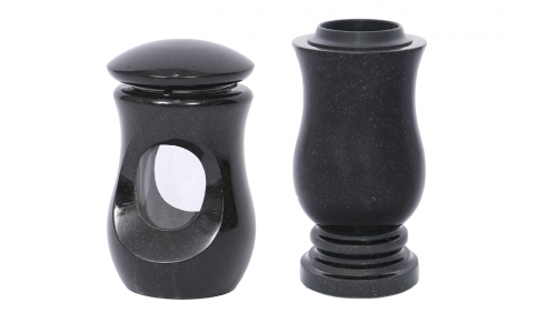 Granite vases and lamps