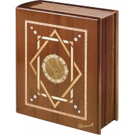 Wooden Memorial Cremation Urn Book 2518.MO