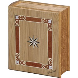 Wooden Memorial Cremation Urn Book 2519.RO Wooden Memorial Cremation Urn Book 2519.RO