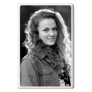 Porcelain Ceramic Photo Rectangular Black & White Porcelain Ceramic Photo Rectangular Black & White