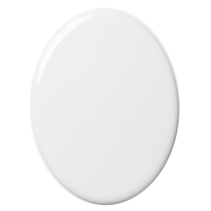 Porcelain Ceramic Photo Oval Black & White