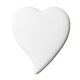 Porcelain Ceramic Photo Heart 2 Black & White