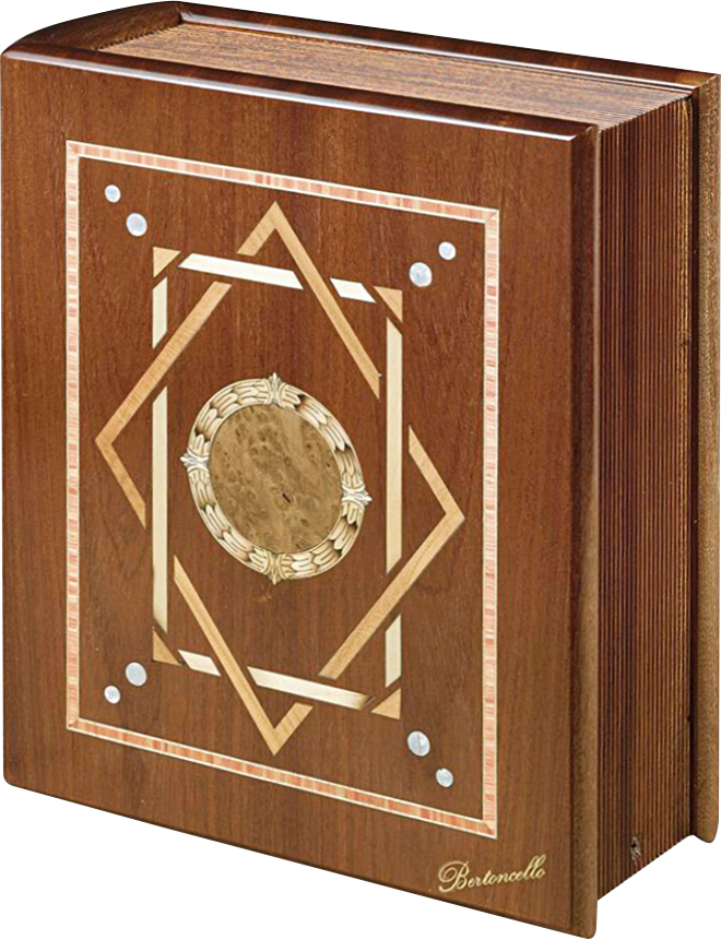 Wooden Memorial Cremation Urn Book 2518.MO