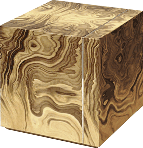 Wooden Memorial Cremation Urn Cubo 2501.RA