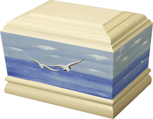 Wooden Memorial Cremation Urn 2508.BE.IN